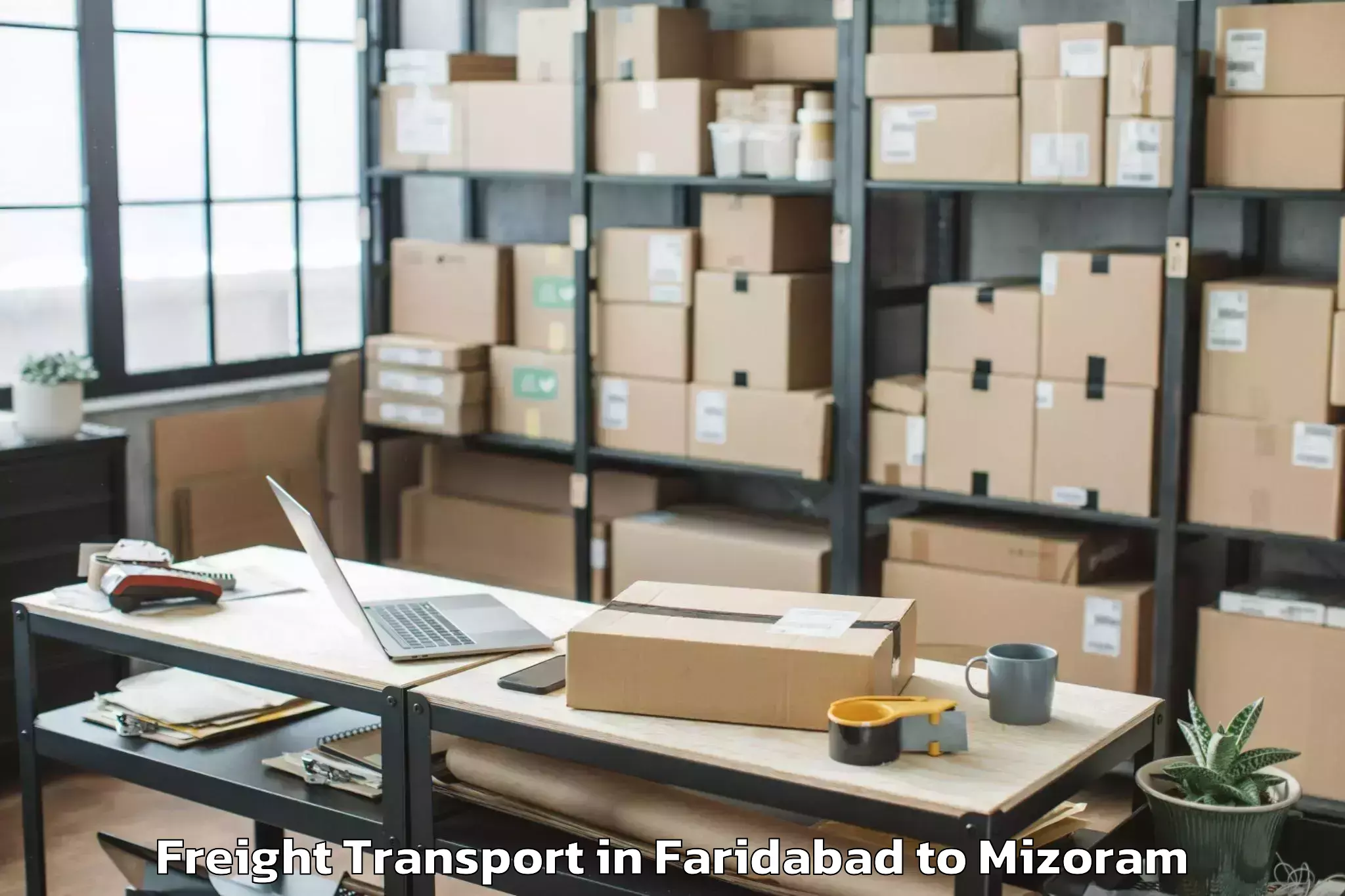 Affordable Faridabad to Mizoram University Aizawl Freight Transport